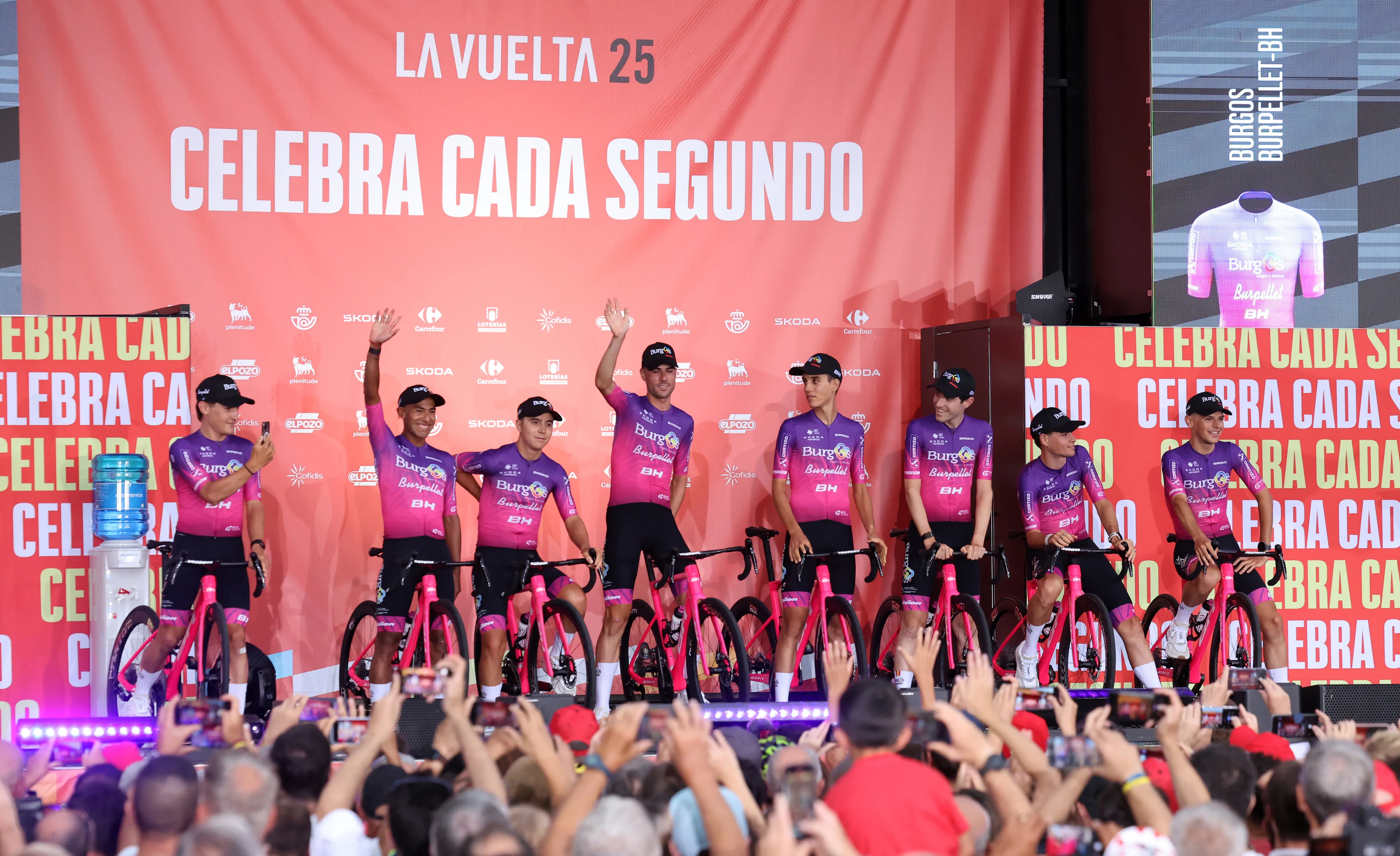 21/08/25 VUELTA CICLISTA ESPAÑA 2025 PRESENTACION EQUIPOS VUELTA CICLISTA A ESPAÑA EN TURIN BURGOS BURPELLET BH