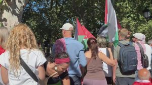 Madrid'de Filistin Protestosu: Atocha İstasyonu'nda La Vuelta Öncesi Gerginlik