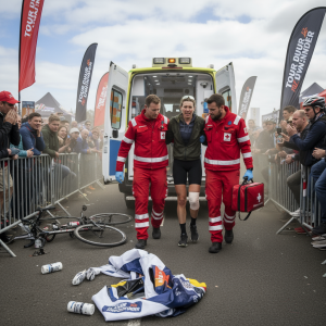 Tour Down Under'da Korkunç Kaza: Kadın Seyirci Hastaneye Kaldırıldı