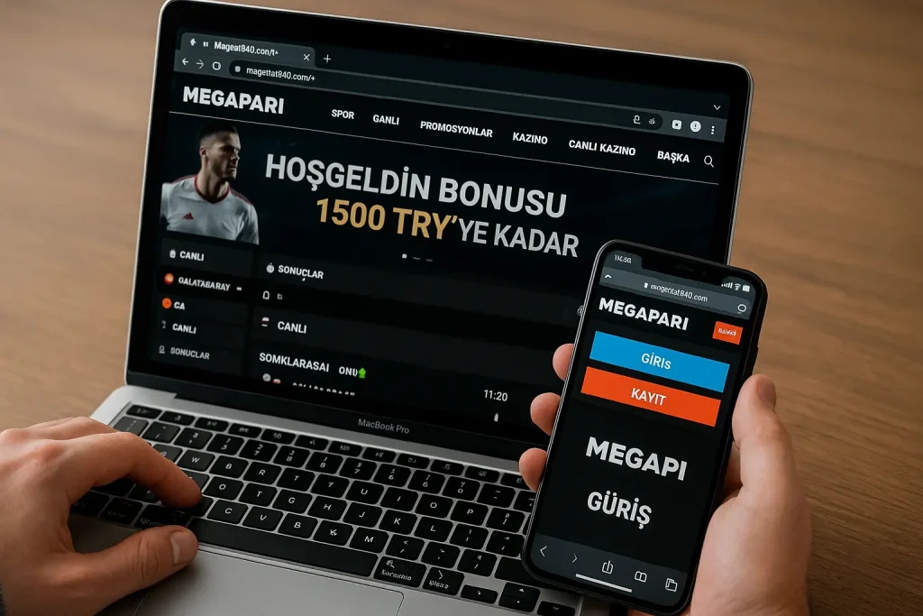 Megapari güncel giriş Megapari mobil ve laptop